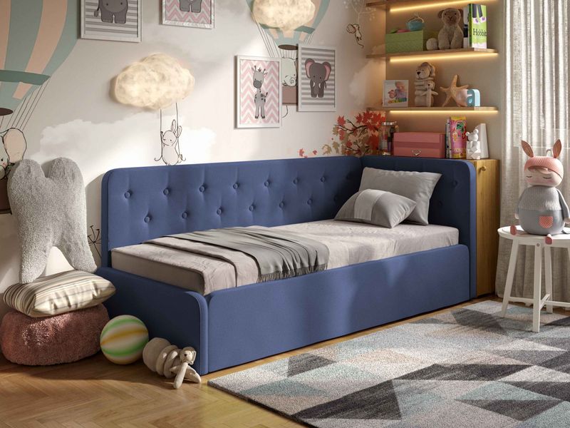 Ліжко-диван "BOSTON" Синій 46-1536 фото