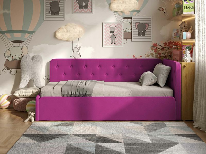 Ліжко-диван "BOSTON" Рожевий 46-1540 фото
