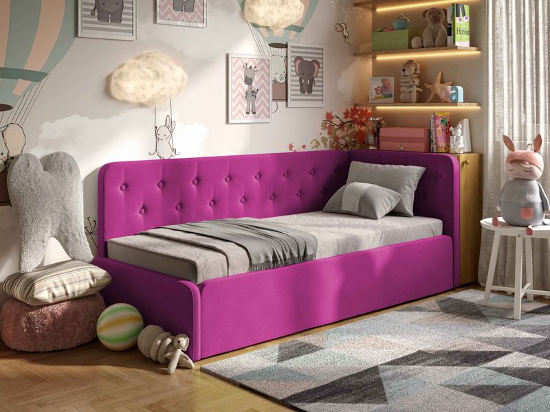Кровать-диван "BOSTON" Розовый 46-1540 фото
