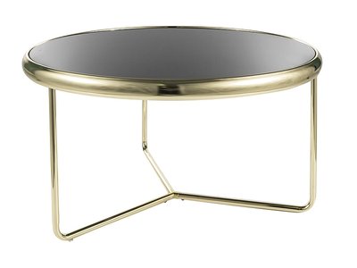 Журнальный столик SCARLET Черный+Золото диаметр 74 43-SCARLETCZL фото