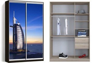 Шкаф-купе двухдверный Фотопечать Классик 4 6072020-109-2 фото