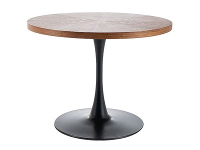 Стіл AMADEO стіл горіх/чорний мат д.100 43-AMADEOORCFI100 фото