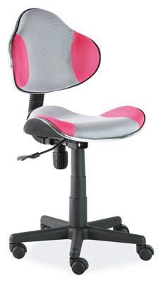 Крісло поворотне Q-G2 рожеве / сіре 43-OBRQG2RSZ фото