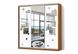 Шкаф-купе трехдверный Зеркало/Зеркало с рисунком пескоструй Классик 6072020-224 фото 11
