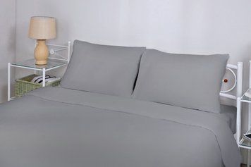Комплект постільної білизни Good-Dream Бязь Premium Grey Євро 59-GDCGBS-200220 фото