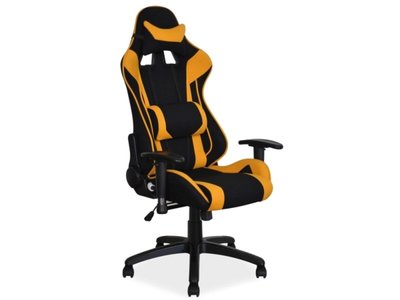 Кресло поворотное VIPER черное/желтое 43-OBRVIPERCZO фото