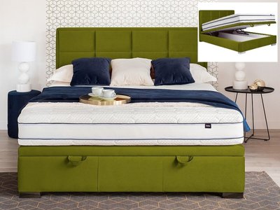 Кровать MAISON VELVET 160*200 зеленая/хром BL.75 43-MAISONV160Z фото