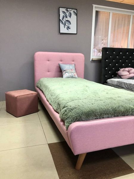 Ліжко TIFFANY 90X200 рожеве/дуб TAP.58 43-TIFFANY90R фото
