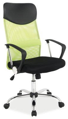 Крісло поворотне Q-025 зелене / чорне 43-OBRQ025ZC фото